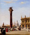 The Piazetta, St. Mark's, Venice by Edward Pritchett